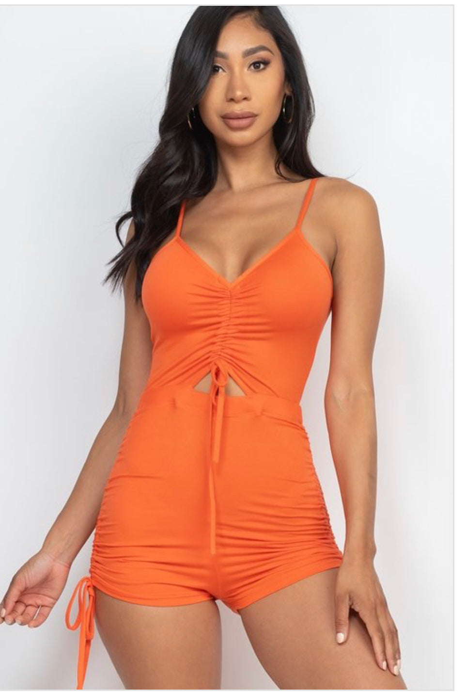 Burstin Orange Romper