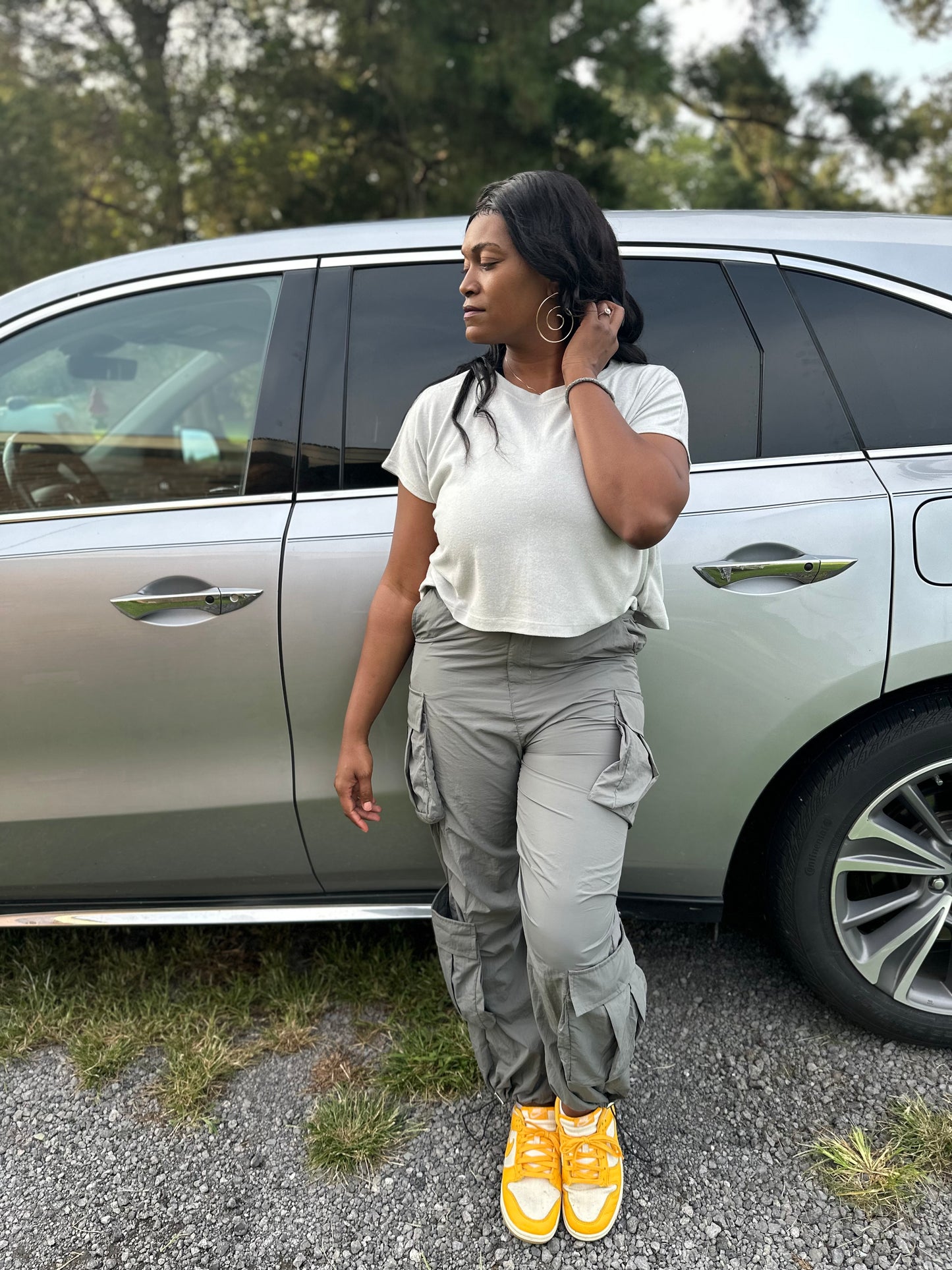 Cargo pants: gray