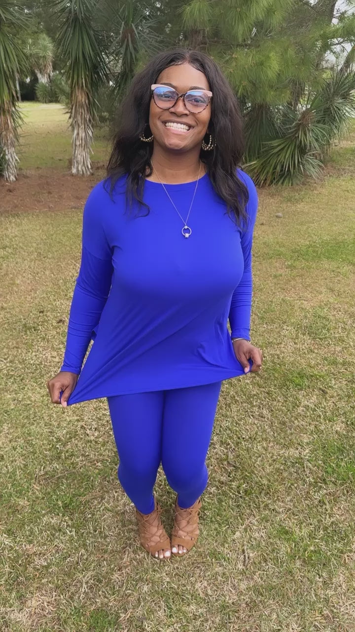 Royal Blue Legging Set
