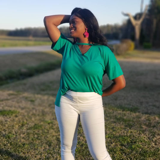 Kelly green top